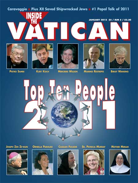 front cover to Jan 2012 Inside the Vatican magazine
