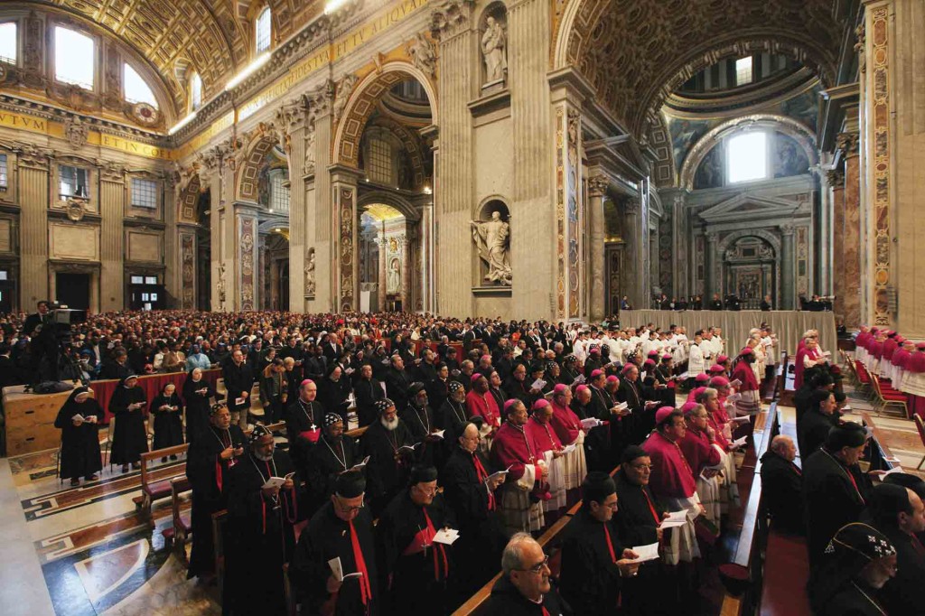 November 25, St. Peter’s Basilica in Vatican City. Holy Mass for the Solemnity of Christ the King celebrated by Pope Benedict XVI with the new cardinals. 