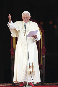 Pope Benedict. (Galazka photo)