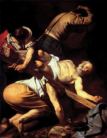 The Crucifixion of St. Peter  by Caravaggio
