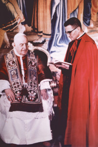 John XXIII with his personal secretary, Loris Capovilla. 