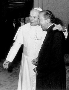 St. John Paul II with Msgr. Luigi. 