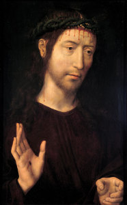 Christ Blessing, by Memling.