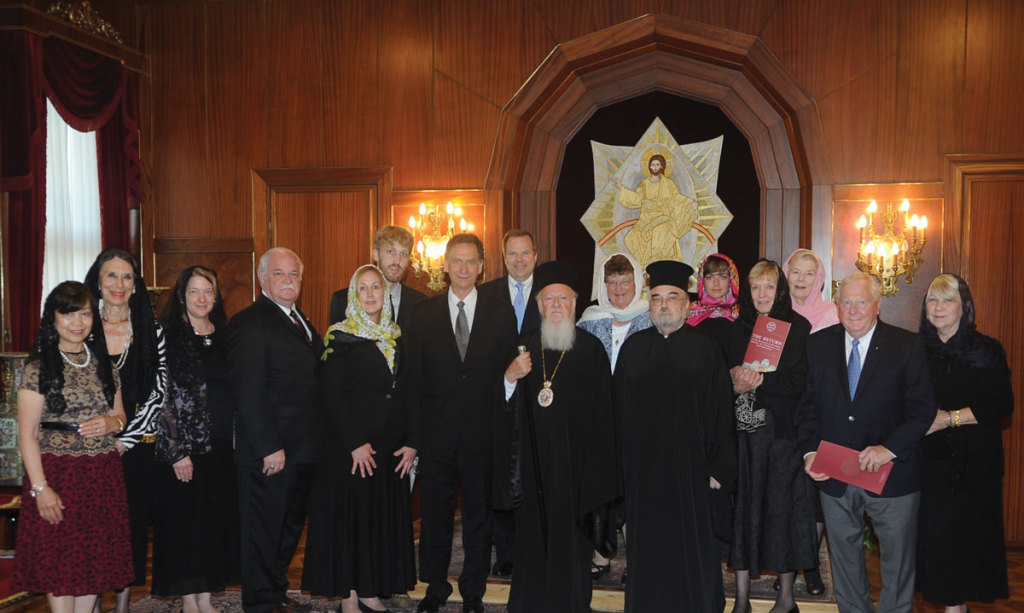 Foundation Pilgrimage, July 2014: Our pilgrims met with Orthodox Ecumenical Patriarch Bartholomew.