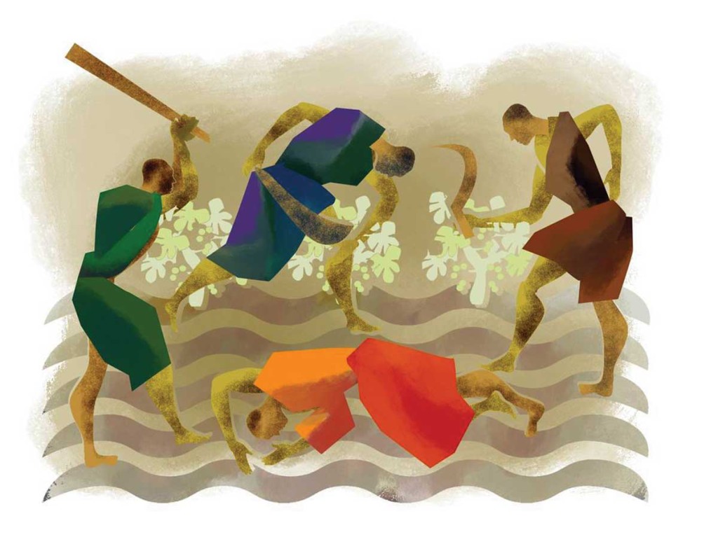 In the end, the Lord of the vineyard sent his own son, but the farmers killed him