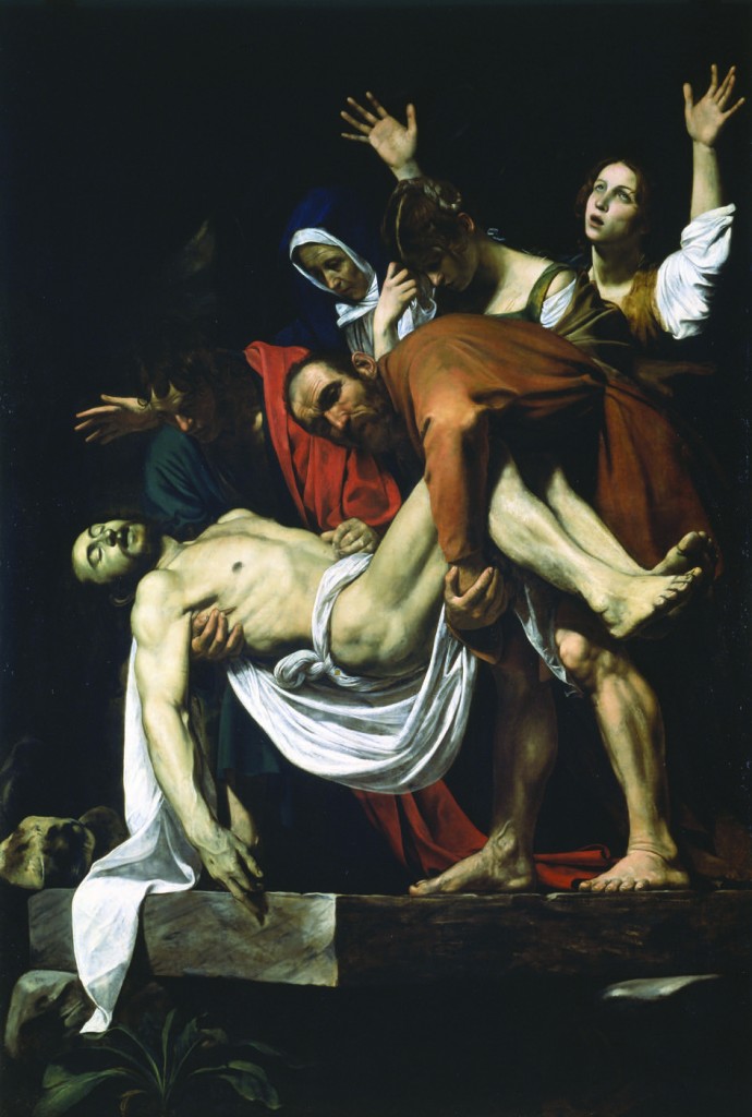 The "Deposition From the Cross" by Caravaggio is among the works being made accessible to the blind in a new tour at the Vatican Museums. A resin bas-relief of the painting is available to help visitors feel the scene. (CNS photo/courtesy of the Vatican Museums) (March 1, 2011) Editors: For one-time use only with MUSEUMS-TOURS March 1, 2011.