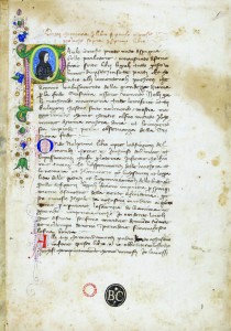 03 manoscritto con miniatura san francesco