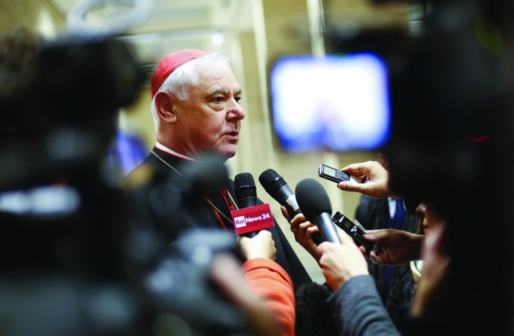 German Cardinal Gerhard Muller, doctrinal congregation prefect, holds a news conference to unveil his book 