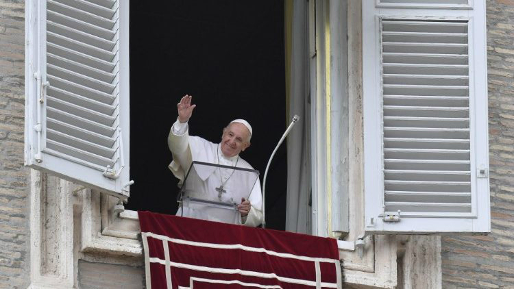 Pope Francis during the Regina Coeli (Vatican Media)