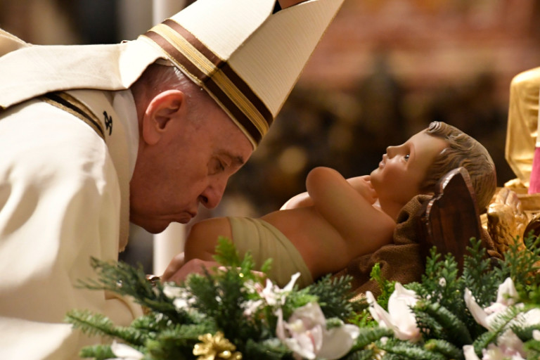 Pope at Christmas Mass Jesus comes as a child to make us children of