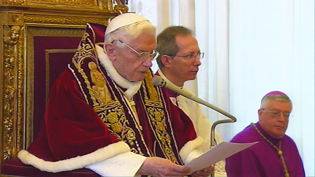 Konsulat børn pause Pope Benedict's Resignation Speech - Inside The Vatican