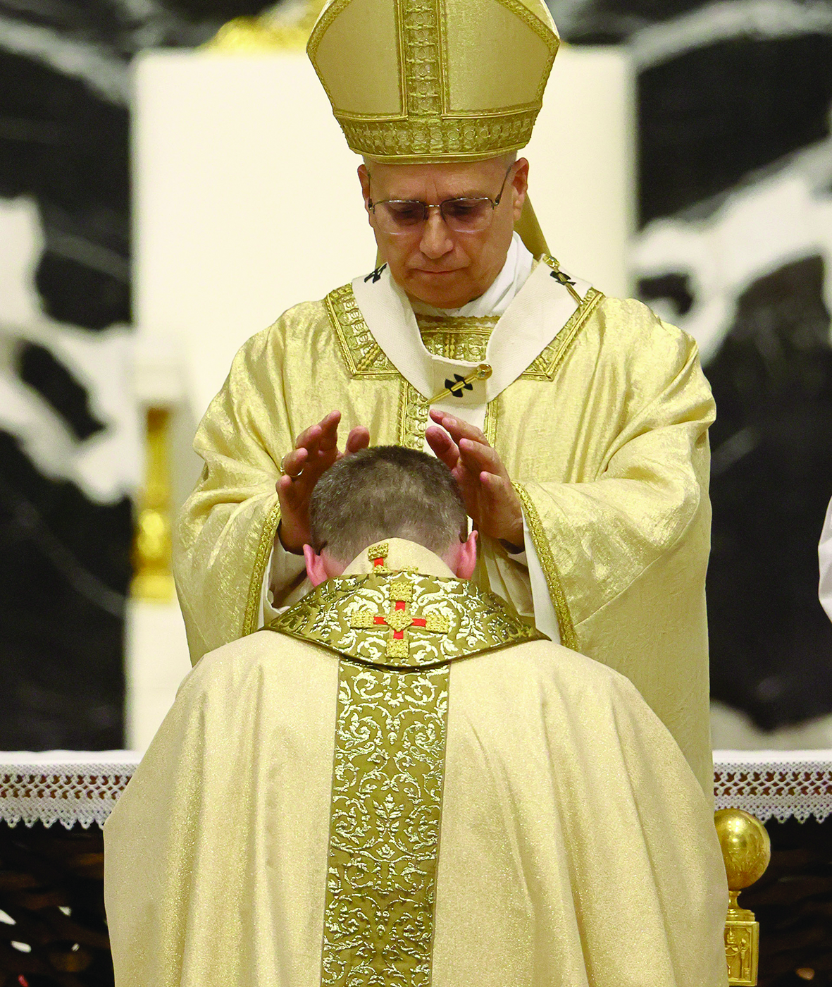 Archbishop Miroslaw Wachowski, the first bishop consecrated by Pope Leo